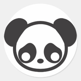 Panda Classic Round Sticker