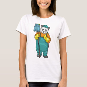 Panda Cleaner Mop Cleaning T-Shirt