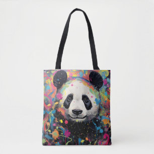 Panda Colourful Animal Enchanting Tote Bag