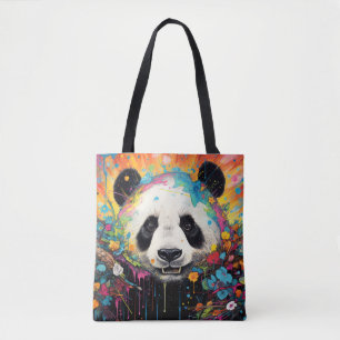 Panda Colourful Animal Enchanting Tote Bag