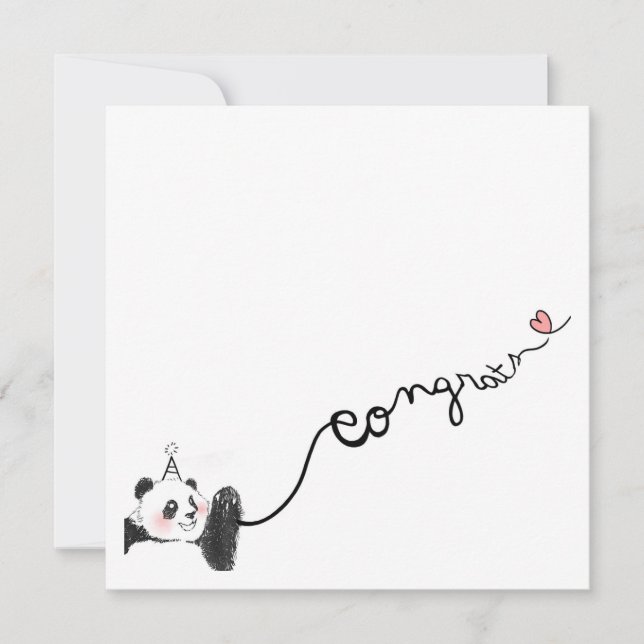 Panda Congratulations Card (Front)
