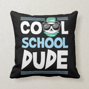 Panda Cool School Dude Student Cushion