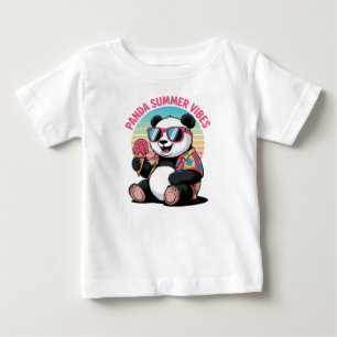 Panda Cool Summer Ice Children Baby T-Shirt