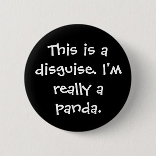 Panda Costume 6 Cm Round Badge