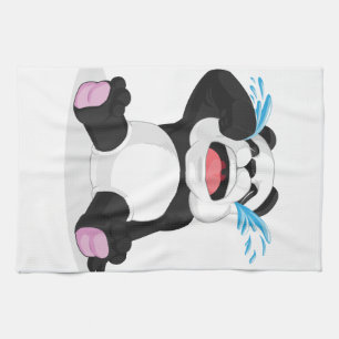 Panda Crying Tea Towel