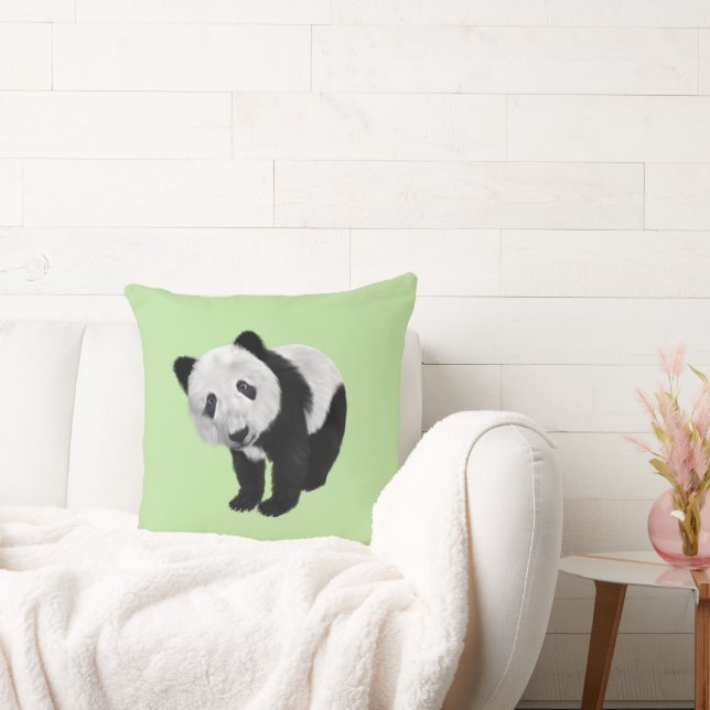 Panda Cub Green Cushion (Couch)