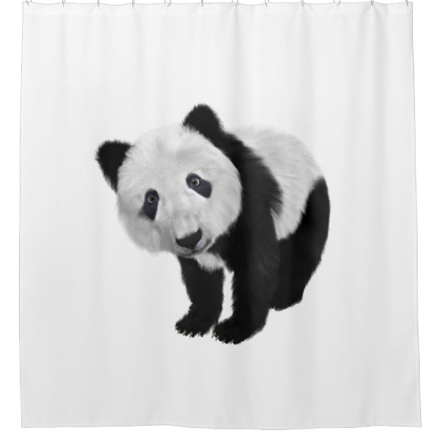 Panda Cub  Shower Curtain (Front)