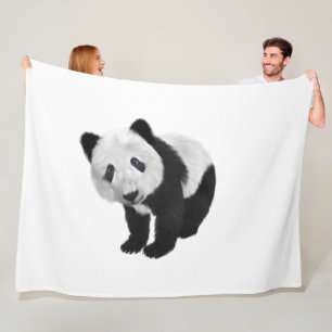 Panda Cub Tote Bag Fleece Blanket