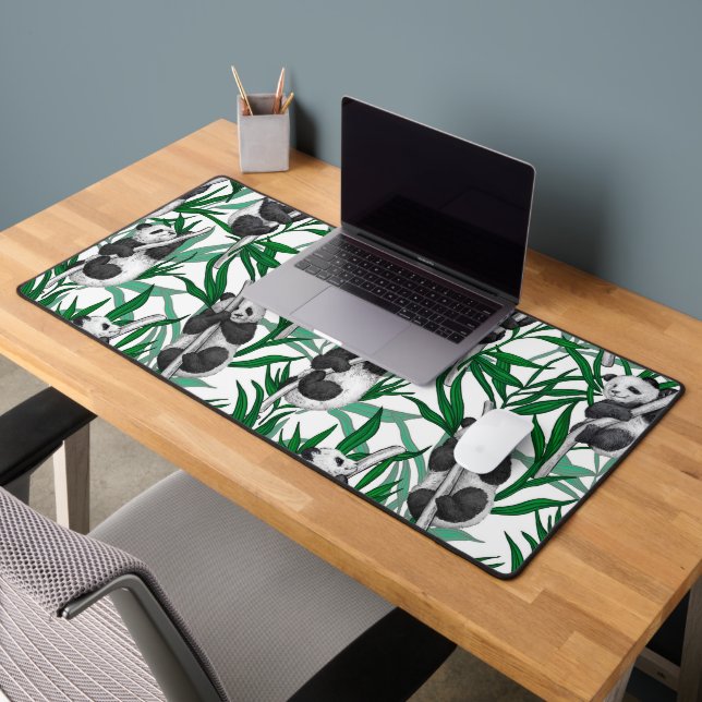 Panda cubs on desk mat (Office 2)