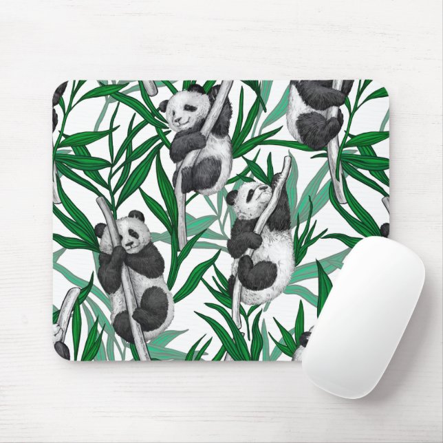 Panda cubs on mouse pad (With Mouse)