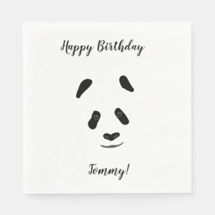Panda Custom Birthday Napkin