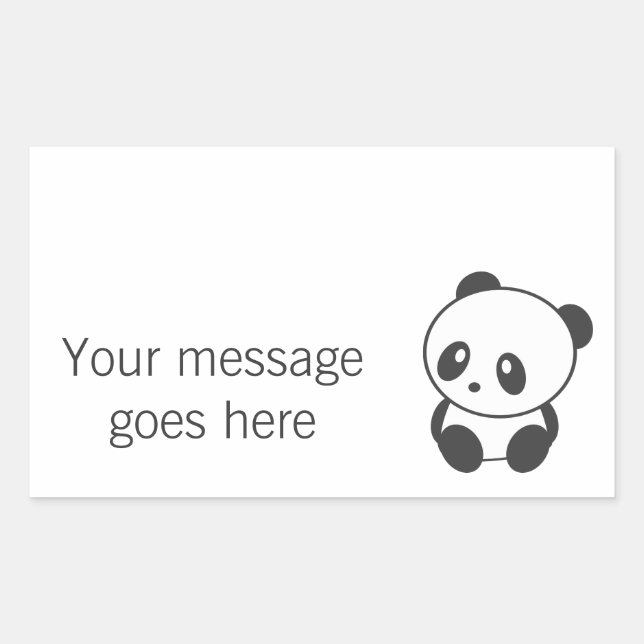 Panda custom stickers (Front)