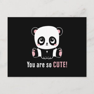 Panda Cute Bear Animal Pandas Paw Funny Gift Idea Postcard