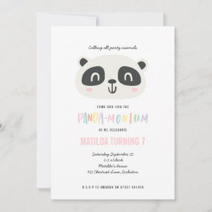 Panda cute bright multicolor birthday