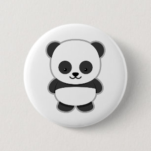 Panda Cute Design  6 Cm Round Badge