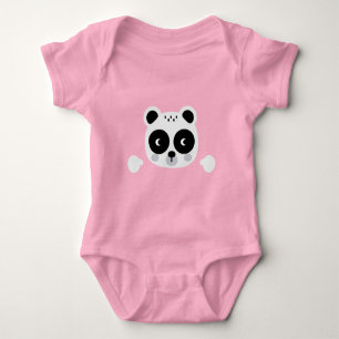 Panda Cute Design Baby Jersey Bodysuit