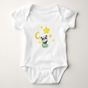 Panda Cute Design Baby Jersey Bodysuit