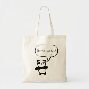 Panda Cute Design Tote Bags