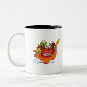 Panda cute Design Two-Tone Coffee Mug