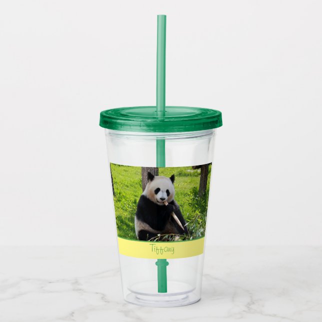 Panda Cutie Acrylic Tumbler (Front)