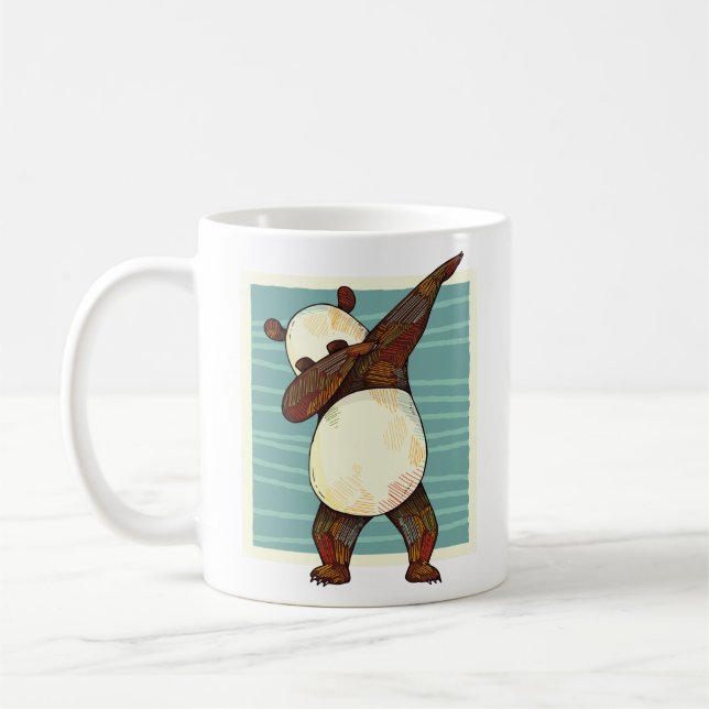Panda Dabbing Coffee Mug (Left)