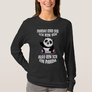 Panda Decorative Bear Costume Women's Sweet Smal T-Shirt