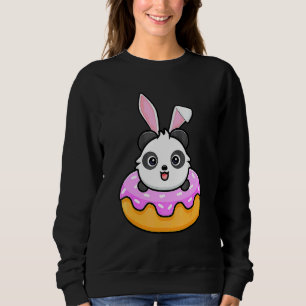 Panda Doughnut Easter Day Rabbit Bunny Ears 2 Sweatshirt