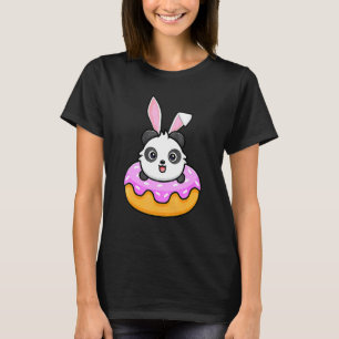 Panda Doughnut Easter Day Rabbit Bunny Ears 2 T-Shirt