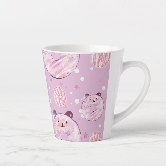 Panda Doughnut Latte Mug (Right)