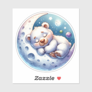Panda Dreaming on Crescent Moon
