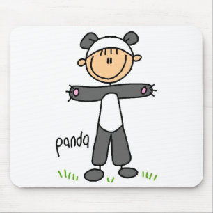 Panda Dress Up T-shirts and gifts Mouse Pad