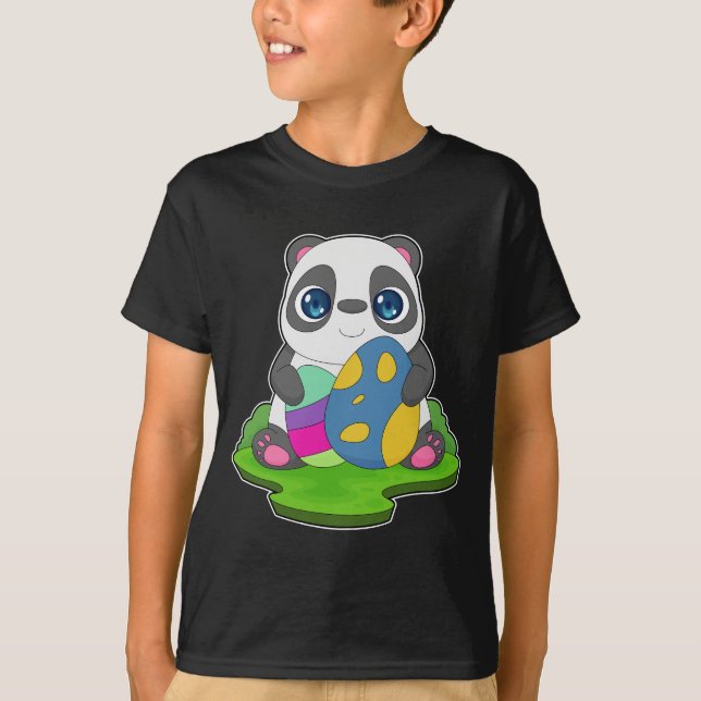 Panda Easter Easter Eggs T-Shirt (Front)