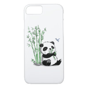 Panda Eating Bamboo iPhone 8/7 Case