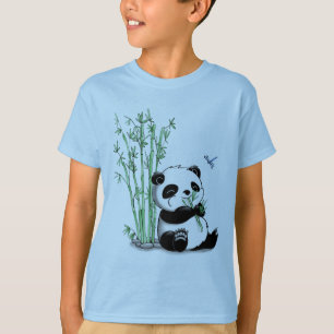 Panda Eating Bamboo T-Shirt