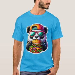 PANDA EATING CHEESEBURGER 2 T-Shirt