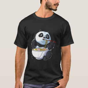 Panda Eating Ra Kawaii Giant Panda Bear Japanese N T-Shirt