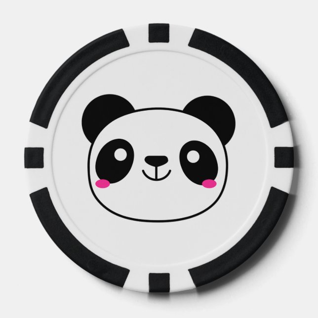 Panda Emoji Poker Chip (Front)