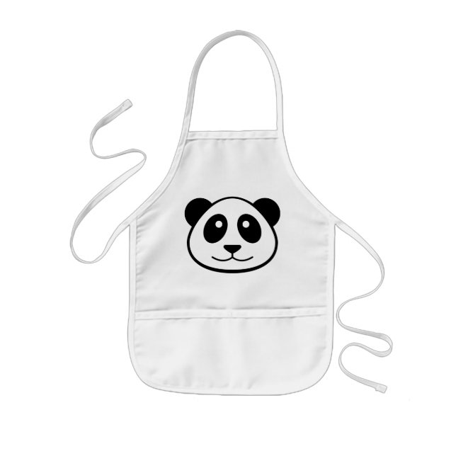 Panda Face Kids Apron (Front)