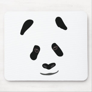 Panda Face Mouse Pad
