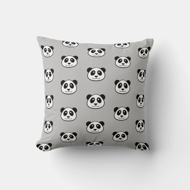 Panda Face Pattern Cushion (Front)