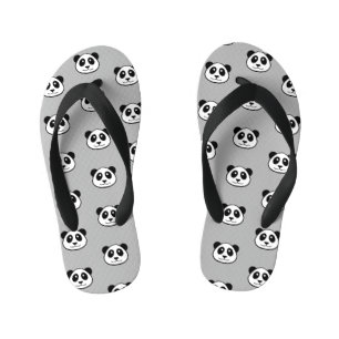 Panda Face Pattern Kid's Thongs