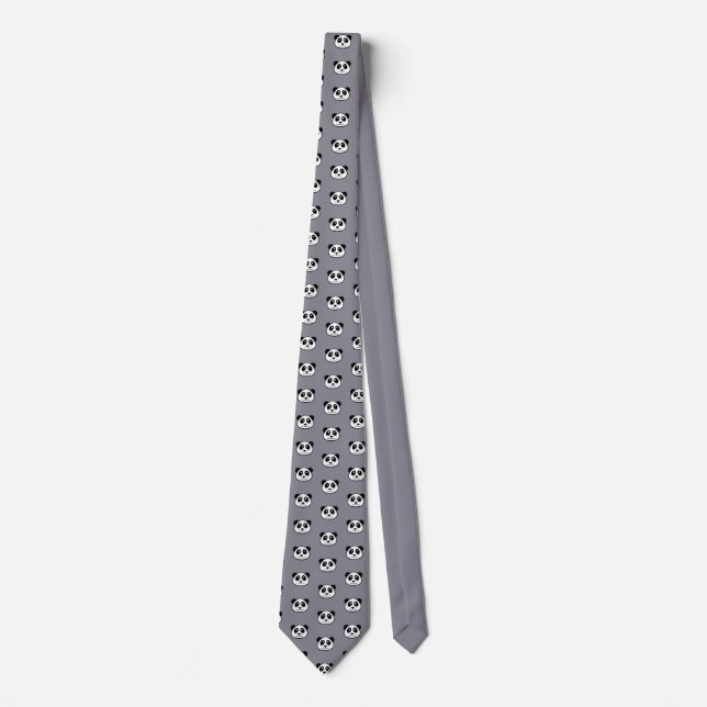 Panda Face Pattern Tie (Front)