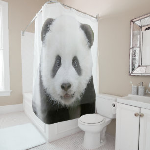 Panda Face Shower Curtain
