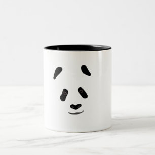Panda Face Two-Tone Coffee Mug