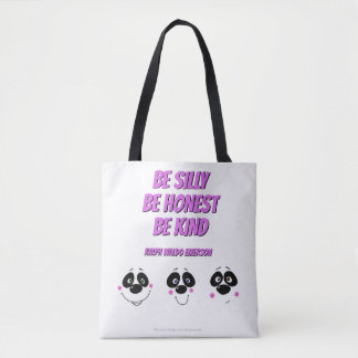 Panda Faces w/ Emerson quote, tote