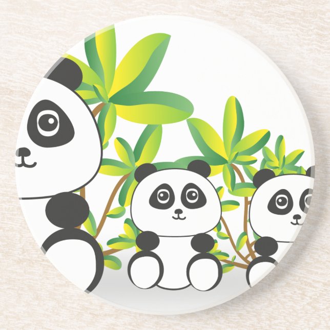 Panda Family Coaster (Front)
