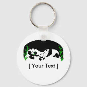 Panda Family Keychain