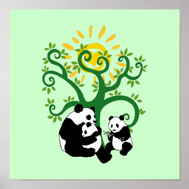 Panda Family Tree Poster (Front)