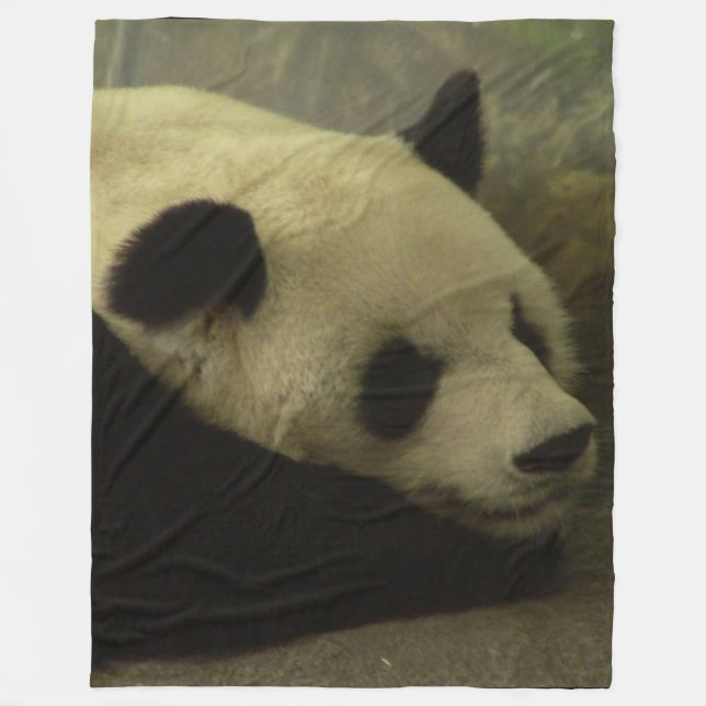 Panda Fleece Throw Blanket (Front)