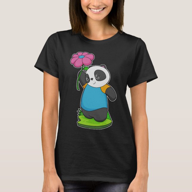 Panda Flower T-Shirt (Front)